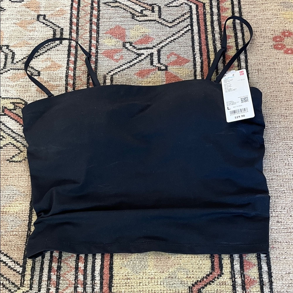 Uniqlo Black Tube Top w/ Removable Straps